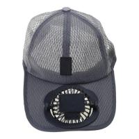 K Gorra de béisbol con protección solar para adultos, mini ventilador de refrigeración recargable por USB, malla transpirable, gorra de camionero estable para pescar, - details 5