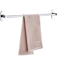 Toallero sin perforaciones, colgador de toallas, estante, soporte de almacenamiento de toallas, accesorios de baño, acero inoxidable - details 1
