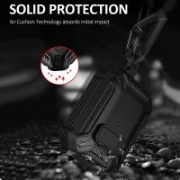 Funda de fibra de carbono para Airpods Pro 2, carcasa a prueba de golpes con interruptor para auriculares, 2023, 2022 - details 5