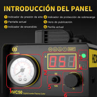 HITBOX 40Amps Plasma Cutter, Touch Pilot ARC DC Air Plasma Cutting Machine HVC50 220V Digital Plasma Cutter Clean Cut 13mm - details 5