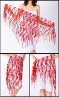 Flecos de lentejuelas para mujer, tres danzas indias, bandas de práctica de danza del vientre, pañuelo triangular en la cadera, nuevo estilo - details 1