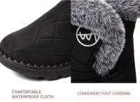 Zapatos de algodón grueso de terciopelo de nieve para mujer, pantalones cortos versátiles de moda, novedad de otoño e invierno, 2024 - details 7
