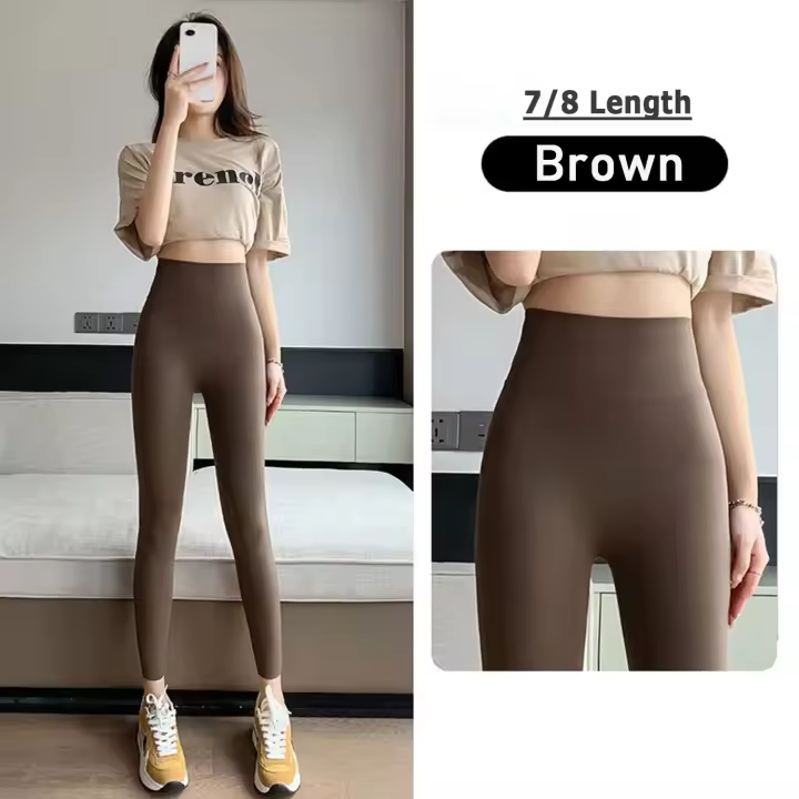 Leggings de Control de Barriga para Mujeres Pantalones de Yoga de Cintura Alta - 1