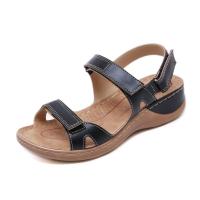 Sandalias de mujer de verano a la moda vintage, zapatos con tacones de cuña - details 5