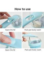 Cepillo de Baño para Mascotas de Silicona Suave Mascarilla de Ducha Larga para Perros y Gatos - details 3