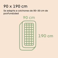 Colchón de Bambú Impreso Suave y Cómodo Espuma de Memoria de Alta Resiliencia Material Ecológico - details 7