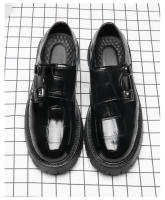 Zapatos de herramientas para hombres de plataforma británica zapatos de cuero retro de moda - details 2