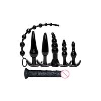 Consolador de tapón Anal para adultos, Juguetes sexuales de masturbación, tapón Vaginal, combinación de dilatador de cuentas para Gay - details 3