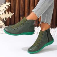 Botas planas martin para mujer, botines informales, otoño - details 1
