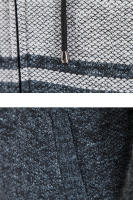 Nueva moda, abrigo con capucha para hombre, Otoño Invierno, cárdigan grueso de lana, suéter informal versátil, suéter de punto para mantener el calor para hombre - details 8