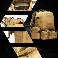 Mochila táctica de 55L 4 en 1 para hombre, bolsa deportiva Molle para exteriores, senderismo, escalada, Mochila de asalto impermeable - details 5