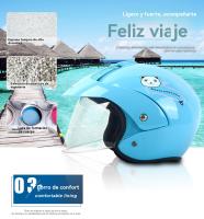 Casco infantil moto aire libre seguro coche electrico Equipo Protector 53-56CM - details 4