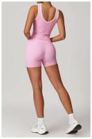 Conjunto de Yoga de 2 Piezas Trajes de Entrenamiento de Poliéster para Fitness - details 8
