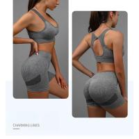 Traje de Yoga para mujer, ropa interior deportiva, chaleco, pantalones cortos para correr, conjunto de entrenamiento - details 10