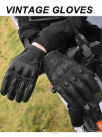 Guantes de Motocicleta de Cuero Vintage MJMOTO Protección de Carcasa Dura Cómodos y Transpirables - details 11
