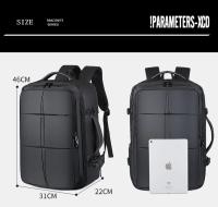 Mochila De Negocios Extensible de gran capacidad para hombre, morral multifunción de viaje con carga USB, impermeable, expandible, para ordenador - details 2