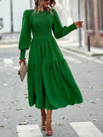 Vestido elegante de manga larga con cintura elegante de otoño e invierno para mujer - details 36