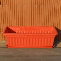 Contenedor de plantas para balcón, jardín, exterior, grande, rectangular, de plástico, para verduras, maceta cuadrada - details 7