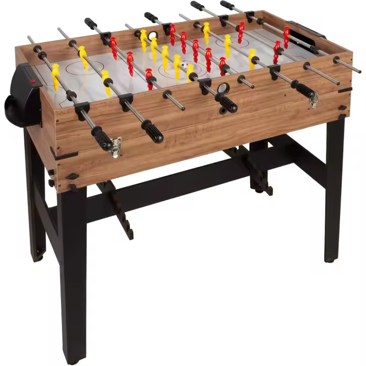 Mesa de Juegos Conversible de Madera Futbolín y Billar en Uno 12 Juegos para Niños y Adultos - 1