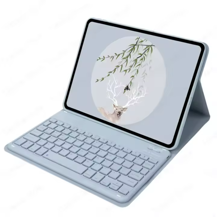 Funda con teclado en español para Xiaomi Redmi Pad SE, 11 pulgadas, 2023, Funda de TPU - 1