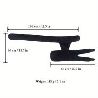 1 cinturón de soporte de cadera de compresión de neopreno de grado profesional, cinturón de soporte de muslo ajustable, nuevo cinturón de soporte lumbar auxiliar y estabilizador de cadera, vendaje de soporte de ingle de fitness negro, equipo de soporte mu - details 5