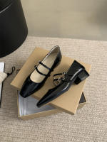 Zapatos Mary Jane de tacón en bloque para desplazamientos suaves estilo hada francesa - details 17