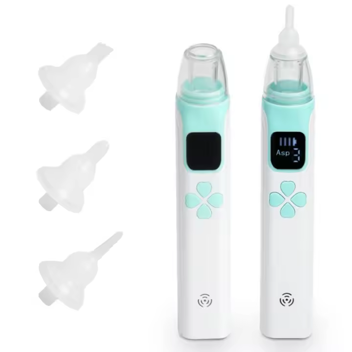 Aspirador Nasal Eléctrico para Bebe, Limpiador de Nariz Automático, succión ajustable, Música y Función calmante Ligera - 1