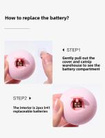 Bola de Peluche para Gatos Autogolpe Divertido Resistente a Mordiscos Suministros para Mascotas - details 5