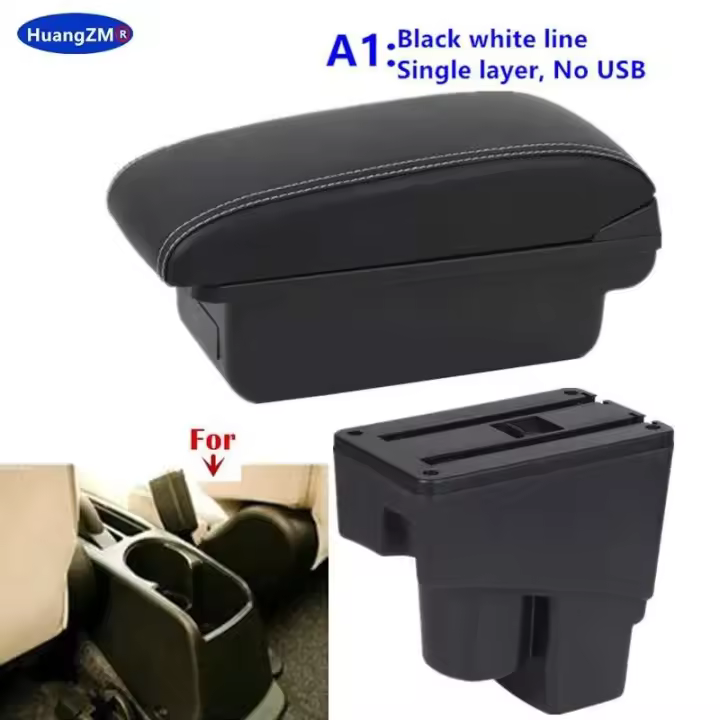 Reposabrazos adecuados para Honda Fit Jazz 1 CA, iluminación de reposabrazos, piezas automotrices especiales 2002 2003 2004 2005 2006 2007 - 1