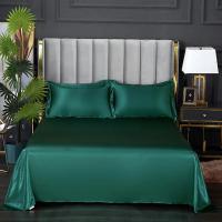 1 pc Bed Sheet for Summer Ice Cool Fabric Top Sheets Satin Smooth Flat Bed Sheet for Double Bedding (no pillowcase) - details 24