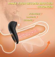 Leten APP anillo vibrador vibrador de clítoris mujeres estimulador de clítoris juguetes sexuales para adultos para hombres mejora de la erección masculina 18 - details 1