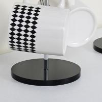 Portavasos de hierro creativo, Base acrílica, estante de almacenamiento para tazas de té al revés, estilo antiguo, ahorro de espacio, portavasos de café para el hogar - details 6