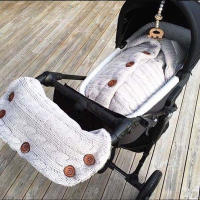Saco de dormir de punto grueso para bebé, forro de Cachemira de imitación infantil, envoltura para recién nacido, manta para cochecito de niño - details 39
