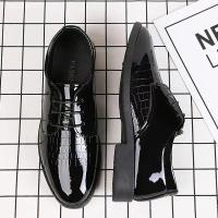 Zapatos de cuero para hombre, zapatos de cuero de moda formales de negocios, zapatos de cuero versátiles informales de estilo coreano para jóvenes - details 4
