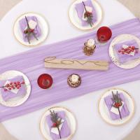 Set de 12 Pañuelos de Mantel de Queso de Gasa Pañuelos de Mesa de Cena para Hogar, Boda, Día de San Valentín, Evento Hecho en China - details 19