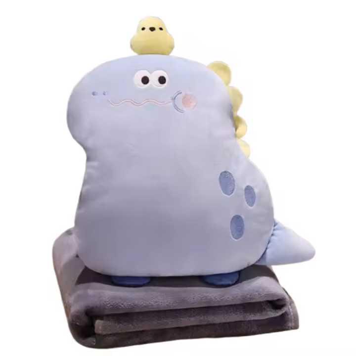 Edredón de almohada de doble uso para niñas, cojín de coche para dormir, manta de oficina dos en uno, cojín de siesta uno en uno - 1