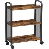 Estrecho, Carrito Auxiliar con Ruedas, Ahorro de Espacio, Estantería de Cocina con Estructura - details 0
