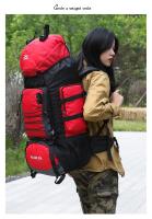 Senderismo al aire libre bolsa de montañismo para los hombres, 90L de gran capacidad, ligera, bolsa de lona, las mujeres bolsa de senderismo, impermeable, resistente al desgaste, antirrobo, deportes al aire libre, multicolor opcional - details 13