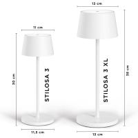 Lámpara LED recargable USB de Mesa Regulable - Larga duración - Luz regulable (Dimmer) con un toque - Casa y restaurante - Protección IP54 - Dorado Oscuro - details 70