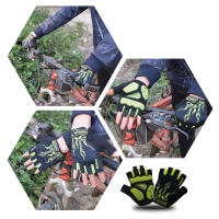 Guantes de bicicleta con almohadilla de Gel para hombre y mujer, manoplas transpirables antideslizantes para ciclismo de carretera, 5MM, 1 par - details 14