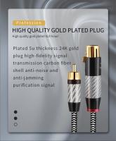Cable Hifi RCA a XLR Cable RCA estéreo chapado en plata OCC de alta calidad Cable de Audio Hi-Fi Premium de alto rendimiento RCA a XLR - details 5