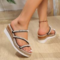 zapatos de zapatilla de tacón de cuña de verano para mujer - details 4