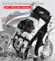 Guantes de moto AFS 6 de fibra de carbono, protección contra caídas, de cuero, transpirables, para montar - details 3