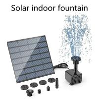 Fuente de 2,5 W, baño para pájaros con bomba con 6 boquillas, fuente de agua con energía solar para Garde - details 1