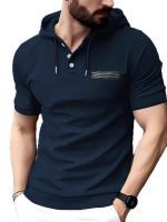 Verano hombre manga corta camisetas hombre sudaderas con capucha tops - details 3