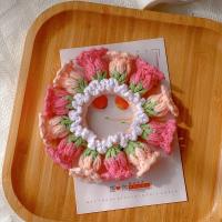 Flores Convallariae, gomas para el pelo de flores de ganchillo, elásticas, hechas a mano, tejidas, tocado de cuerda para el cabello, colorido, dulce, diario - details 2