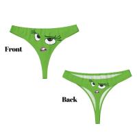 Ropa interior femenina de las bragas de la comodidad de las tangas de la tanga de la impresión del lado de encargo para mujer - details 3