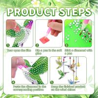 Kit de Arte de carillones de viento de pájaro para adultos, Spinner de viento para decoración de jardín, bricolaje - details 4