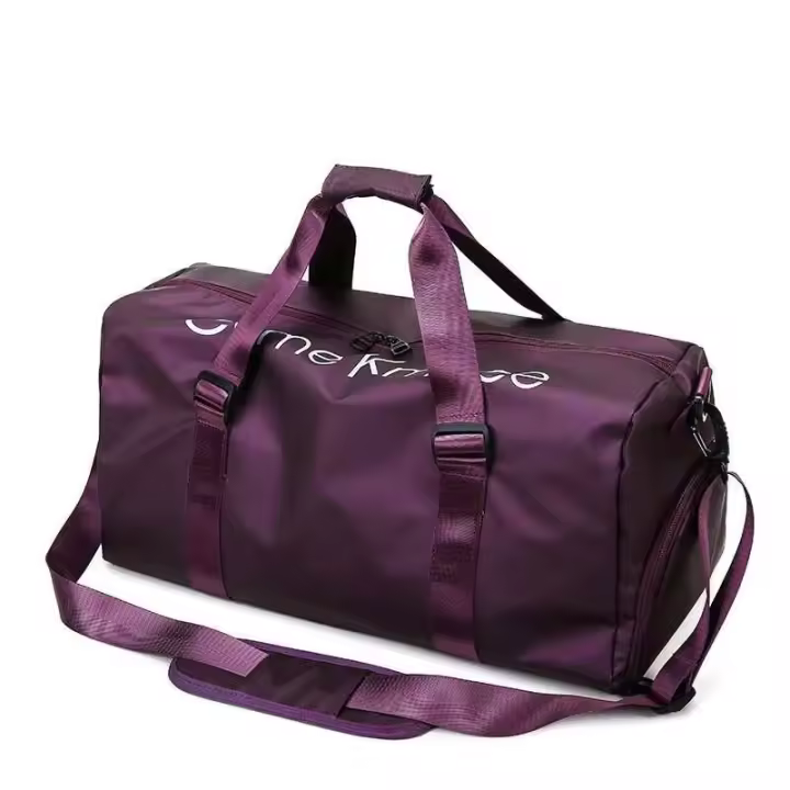 Bolsa de viaje deportiva Oxford de poliéster impermeable compuesto de 7 colores, bolsa de viaje deportiva para gimnasio, seco y húmedo, personalizada, con almohadillas suaves con correa - 1