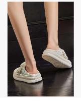 Tenis bajos de piel blanca con cordones, zapatos para caminar informales y cómodos - details 1